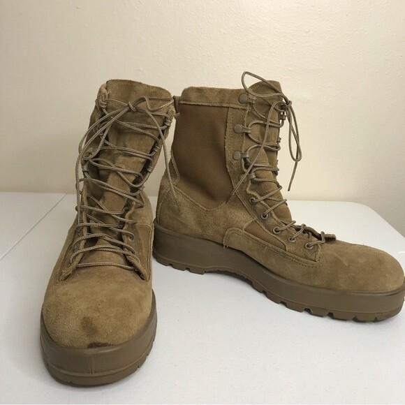 Altama Gore Tex Combat Boots Coyote Brown Army Jump Hiking Vibram Sole Size 12 R - Picture 6 of 11
